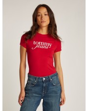 KOSZULKA DAMSKA TOMMY HILFIGER SLIM (DW0DW19447-XME)
