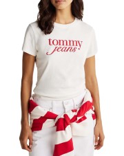 KOSZULKA DAMSKA TOMMY HILFIGER SLIM (DW0DW19447-YBL)