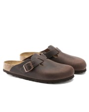 KLAPKI DAMSKIE BIRKENSTOCK BOSTON Z OLEJOWANĄ SKÓRĄ (0860133)