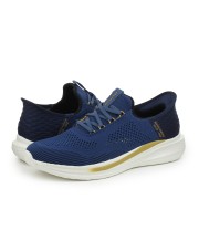 BUTY MĘSKIE SKECHERS SLADE SLIP- INS QUINTO (210810-BLU)