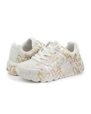 BUTY JUNIOR SKECHERS x GOLDCROWN  UNO LITE METALIC LOVE (314067L-NTMT)