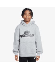 BLUZA JUNIORSKA Z KAPTUREM NIKE SPORTSWEAR CLUBE FLEECE (HM6874-063)